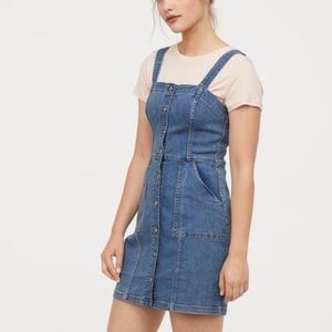 H&M DIVIDED DENIM BUTTON DOWN DRESS